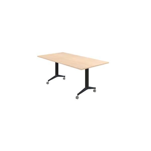 ACCENT BOOST FLIP TABLE NO CONNECTORS 1800 X 900MM CLASSIC OAKBLACK