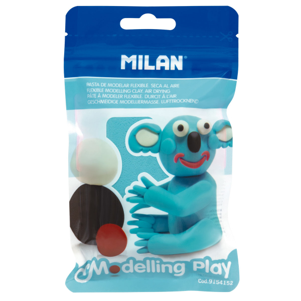 MILAN AIR DRY MODELLING PLAY CLAY 100G LIGHT BLUE