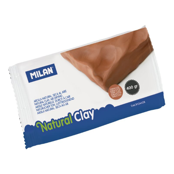 MILAN NATURAL AIR DRY CLAY 400GM TERRACOTTA