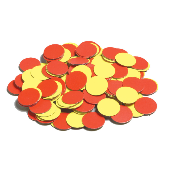 ELIZABETH RICHARDS MAGNETIC TWO COLOUR COUNTERS RED YELLOW