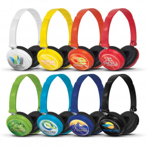 PULSAR HEADPHONES EAR CUSHION OVER THE HEAD 35MM JACK ASSORTED COLOURS