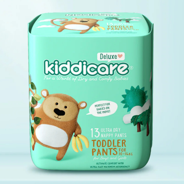 KIDDICARE DELUXE NAPPY PANTS TODDLER PACK30