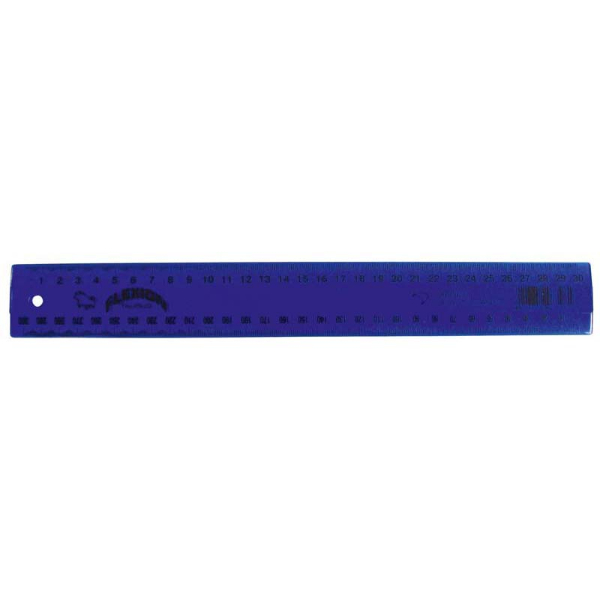TAURUS RULER FLEXION PLASTIC 300MM BLUE