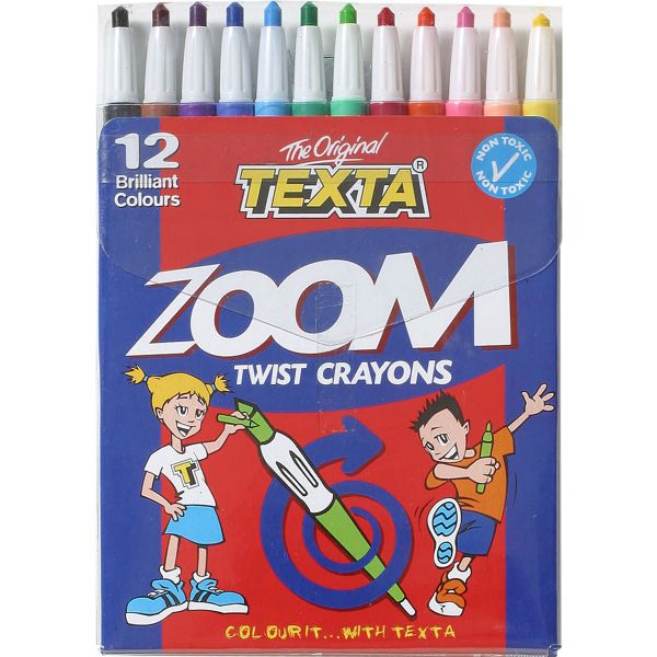 TEXTA CRAYON TWIST ZOOM PKT12