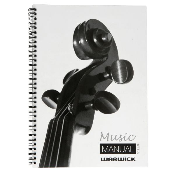 WARWICK MUSIC MANUAL A4 SPIRAL BOUND 50 LEAF