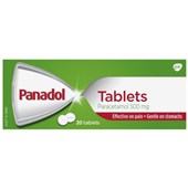 PAIN RELIEF PANADOL TABLETS PKT20