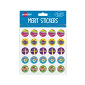 AVERY 698007 MERIT STICKERS ASSORTED CAPTIONS 1 22MM PACK 300