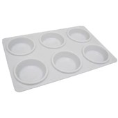 PAINT PALETTE PLASTIC 6 WELL WITH LID