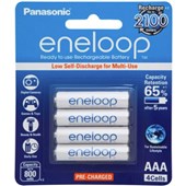 PANASONIC BATTERY ENELOOP AAA RECHARGEABLE NIMH 800MAH PKT4