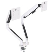 MONITOR ARM AGILE DUAL WHITE
