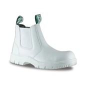 HERCULES WHITE SAFETY BOOTS SIZE 4