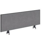 ACCENT SYSTEM 25 DESK SCREEN SIDE MOUNT UPHOLSTERED IN WARWICK GYRO FABRIC W1800 X H800MM GLACIER