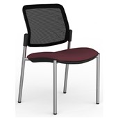 KNIGHT VISITOR CHAIR VISION CROWN FABRIC BLACK SEAT