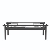 BURO ALTRI HEIGHT ADJUSTABLE BLACK BACK TO BACK FRAME FOR 1500  1800 DESK TOPS