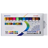WHITEBOARD MARKER MUNGYO BULLET TIP ASSORTED COLOURS PACK 12