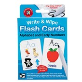 LCBF WRITE AND WIPE FLASHCARDS ALPHABET WITH WHITEBOARD MARKER