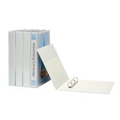 MARBIG INSERT RING BINDER PVC PORTRAIT 3D 25MM A3 WHITE