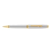 CROSS COVENTRY MEDIUM TIP BALLPOINT PEN POLISHED CHROME WITH GOLDTONE