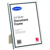 DEFLECTO DOCUMENT FRAME DESK AND WALL MOUNT A4 SILVER