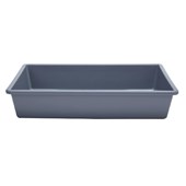 TAURUS TOTE TRAY LARGE L398 X W274 X D150MM GREY