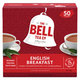 BELL TEA BAGS ENGLISH BREAKFAST TAGLESS BOX 50