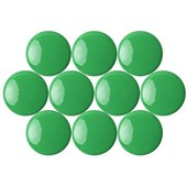 QUARTET MAGNETIC BUTTONS 20MM GREEN PACK 10