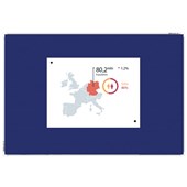 BOYD VISUALS PINBOARD H900 X W1200MM BLUE