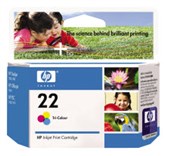 HP C9352AA 22 INK CARTRIDGE VALUE PACK CYANMAGENTAYELLOW