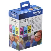BROTHER LC133CL3PK INK CARTRIDGE VALUE PACK CYANMAGENTAYELLOW