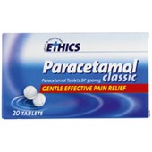 FIRST AID PARACETAMOL ETHICS TABLETS 500MG BOX OF 20