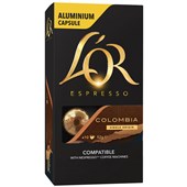 LOR ESPRESSO COFFEE CAPSULES COLOMBIA BOX 10