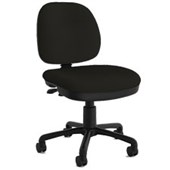 KNIGHT EVO3 OFFICE CHAIR MIDBACK 3LEVER CROWN FABRIC EBONY