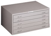 PRECISION PLAN CABINET 5 DRAWER A1 W958 X D675 X H454MM SILVER GREY