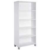 CUBIT BOOKCASE 4 SHELVES W900 X D315 X H1800MM WHITE