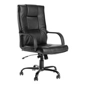 KNIGHT FALCON EXECUTIVE CHAIR 1LEVER FULLY PU LEATHER BLACK