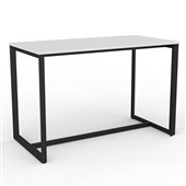 KNIGHT ANVIL BAR LEANER L1600 X D800MM BLACK FRAME WHITE TOP
