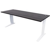 ZEALAND MIRAGE DESK W1500 X D600 X H725MM SILVER BASE FIORDLAND ELM TOP