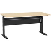 KNIGHT CUBIT ELECTRIC DESK W1500 X D800 X H6601205MM BLACK FRAME NORDIC MAPLE TOP
