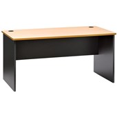 PULSE DESK SLAB END OD625 1500 X 750MM BEECH AND IRONSTONE