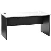 PULSE DESK OD625 1500 X 750MM WHITE AND IRONSTONE SLAB END