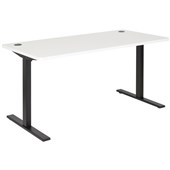 PULSE DESK W1500 X D750 X H730MM BLACK METAL FRAME WHITE TOP