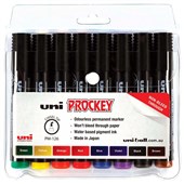 UNIBALL PM126 PROCKEY MARKER CHISEL 57MM ASSORTED PACK 8