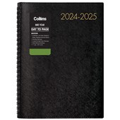 COLLINS BOSTON MID YEAR APPOINTMENT DIARY A5 DAY TO PAGE WIRO 20242025