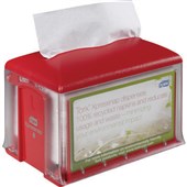 NAPKIN DISPENSER TORK XPRESSNAP TABLETOP CLEARRED W147 X D198 X H158MM FREE ON LOAN