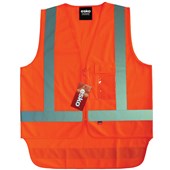 ESKO SAFETY VEST DAYNIGHT WITH CELLPHONE ID AND PEN POCKETS 3XL HIVIS ORANGE