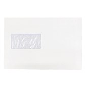 CANDIDA ENVELOPE WINDOW SELF SEAL C5 E23 W229 X L162MM WHITE BOX 500