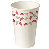 LILY DISPOSABLE CUP COLD PAPER 495ML FIESTA DESIGN PACK 50