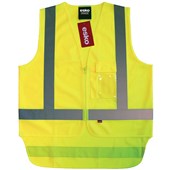 ESKO GOOD2GLOW SAFETY VEST DAYNIGHT WITH POCKETS LARGE HIVIS YELLOW