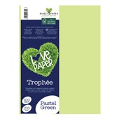 TROPHEE COLOURED PAPER A4 210GSM PASTEL GREEN PACK 100