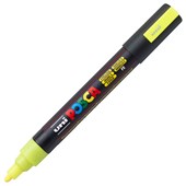 POSCA PC5M PAINT MARKER BULLET MEDIUM 25MM FLORESCENT YELLOW